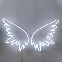 Vente en gros, prix d'usine en chine, ailes d'ange en acrylique personnalisées, signe néon led