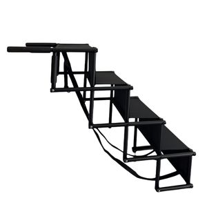Approvisionnement d'usine <span class=keywords><strong>noir</strong></span> léger en <span class=keywords><strong>acier</strong></span> Portable pliant Camping voiture utiliser pliable chien échelle <span class=keywords><strong>rampe</strong></span> <span class=keywords><strong>escalier</strong></span> - Product Image 3