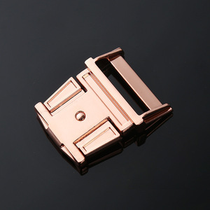 Boucle en alliage pour sangle de bagage, diamètre intérieur 30 mm, or rose, accessoire de sac durable - Product Image 1