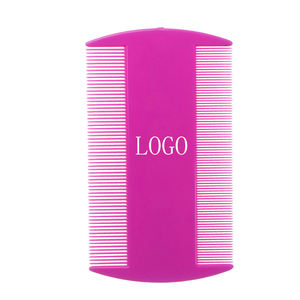 カスタムロゴ入り両面ノミ・シラミ取り櫛 高強度歯 耐久性プラスチック ペットグルーミング 毛取り櫛 猫犬用毛切り - Product Image 3