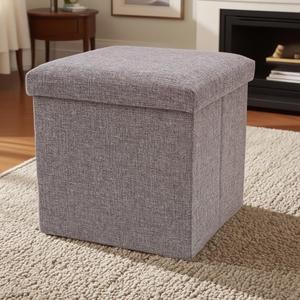 Vente en gros tabouret moderne à pieds carrés <span class=keywords><strong>pouf</strong></span> <span class=keywords><strong>pouf</strong></span> <span class=keywords><strong>pouf</strong></span> de rangement de salon pliable avec bac cube design personnalisable - Product Image 1