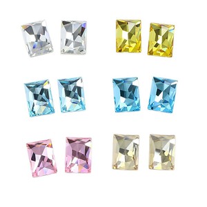 Strass en verre à dos plat de forme rectangulaire, qualité luxe, non thermocollants, perles de cristal <span class=keywords><strong>pour</strong></span> sacs et <span class=keywords><strong>chaussures</strong></span>, vente en gros - Product Image 4