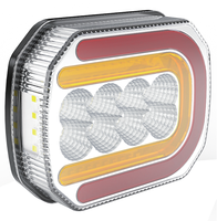 Lampu Bar Belakang Kombinasi 12V/24V Tipe Baru 2026, Lampu Strobo Performa Tinggi Super Terang IP65 SAE R65 Pasar Eropa Lensa PC