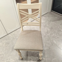 Nouveau rétro américain lourd en bois massif Table à manger ensemble 4 chaises salon cuisine ménage moderne Table à manger ensemble