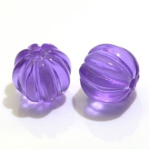 DS Gems Perles en forme de citrouille à trou complet Pierres précieuses en cristal de verre pour la fabrication de bijoux - Product Image 4