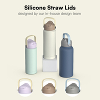 La bouteille d'eau isolée en acier inoxydable à fond en silicone de 32oz peut être personnalisée avec LOGO et couleur
