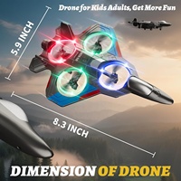 Mini drone RC 4DRC V50 pour débutants, enfants, quadricoptère avec maintien d'altitude, vol stable, calibrage à une touche, facile à piloter, drone jouet