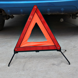 Señal de Advertencia Triangular Reflectante Plegable de 43x45cm, Equipo de Seguridad y Emergencia para Montaje en Suelo - Product Image 3