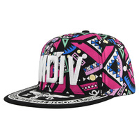 Casquette de baseball unisexe pour enfants Hip-Hop, 100 % polyester, 6 panneaux, réglable, à visière plate, broderie machine, tissu maille, toutes saisons