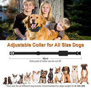 Collar inteligente de entrenamiento antiladridos recargable con sensibilidad ajustable, collar de choque perimetral para perros - Product Image 5