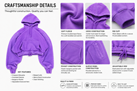 Hoodie Cetak Embos Destroy Wash Produsen Custom 400 GSM Oversized Low Moq Fleece Berat Berkualitas Tinggi
