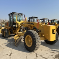 Niveleuse sur pneus Liugong CLG4200 d'occasion, moteur Cummins 175 CV, pompe, 99 % neuve, faible nombre d'heures, modèle 2023, 17500 kg, prête à l'exportation