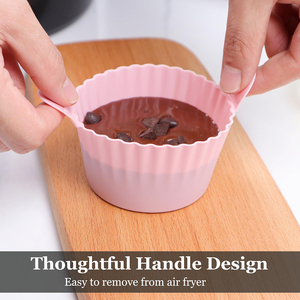Factory Customize <b>Silicone</b> Food-grade Air Fryer Egg Mould Large Muffin Cases Cup for Air Fryer <b>Baking</b> Cake Tools - Product Image 3