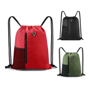<b>Drawstring</b> <b>Backpack</b> with Zipper Custom logo for Unisex Men and Women Gym Sport <b>Backpacks</b> - Product Image 2