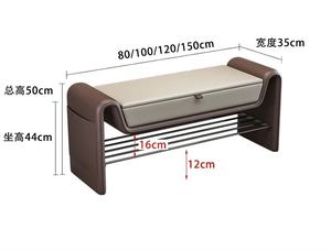 Banc de rangement <span class=keywords><strong>pour</strong></span> chaussures d'entrée, <span class=keywords><strong>pour</strong></span> magasin de vêtements, villa, salle de dressing, robuste et durable - Product Image 6