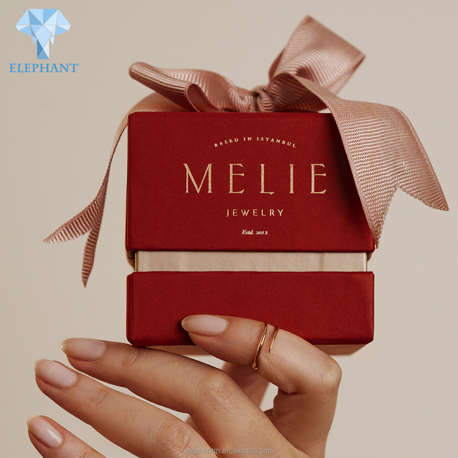 Custom Packaging Luxury Gift Pack Wedding Ring Jewelry Luxury Box Packaging