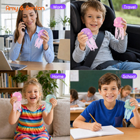 Groothandel Kwallen Squishy Speelgoed Multi-Tentakel Glitter TPR Gel Anti-Kleef Rekbaar Fidget Sensorisch Speelgoed Bulk