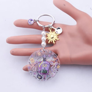 Porte-clés en acrylique OEM/ODM, personnage de dessin animé Bekech <span class=keywords><strong>Sun</strong></span> Princess, merchandising de film, aventure magique, pour les amateurs de films - Product Image 5