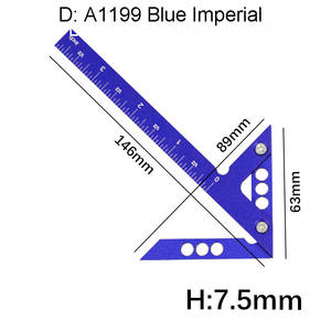 Center Finder Holz bearbeitungs quadrat Grad rechtwinklige Linien lehre Aluminium Center Scribe Carpenter Lineal Holz messwerk zeug - Product Image 6