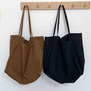 Bán buôn rắn vải Tote Túi biểu tượng tùy chỉnh màu sắc công suất lớn sinh thái thân thiện bền Vai mua sắm ngoài trời hàng ngày - Product Image 1