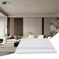 Panneau mural en PVC étanche, facile à poser soi-même, texture grain de bois, pour revêtement de cuisine moderne, idéal pour la décoration intérieure de villas et chambres, garantie 5 ans
