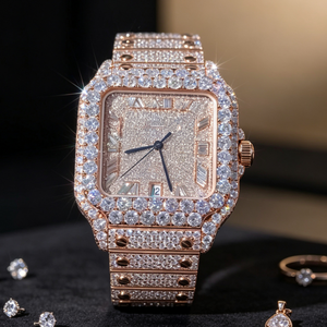 Reloj de Lujo para Hombre 2026, Diseño Moderno y Calado, Estilo Hip-Hop, con Zafiro VV1 y Diamantes Moissanite, Reloj de Moda para Negocios - Product Image 1
