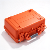 Étui rigide en PP orange personnalisé, étanche, antichoc, avec trous pour cadenas, étui de protection robuste avec mousse pour outils, OEM