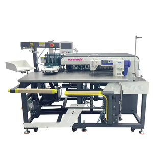 RONMACK RM-8000-PC 250*250mm Automatic Pocket Setter with Flap Attach Flat-Bed <b>Lock</b> Stitch Metal Garment Factory - Product Image 1
