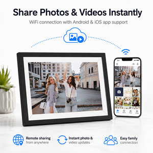 Marco de Fotos Digital de 10.1 Pulgadas con WiFi, Pantalla Táctil en <span class=keywords><strong>la</strong></span> <span class=keywords><strong>Nube</strong></span>, 32GB, Carga Inteligente de Fotos y Videos <span class=keywords><strong>a</strong></span> Través de una Aplicación Gratuita, Reloj, Regalo Familiar - Product Image 5