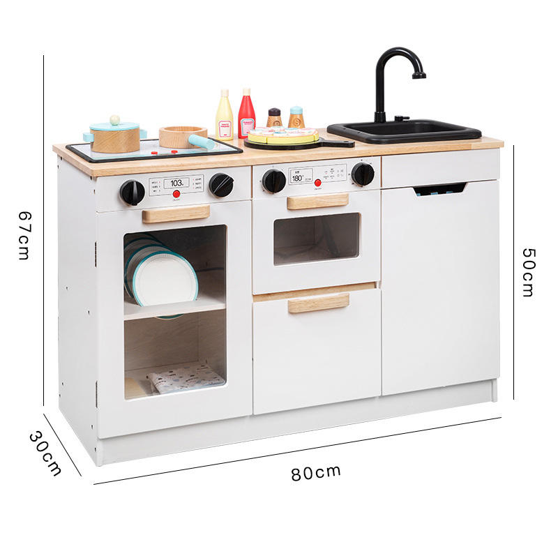 COMMIKI Multi-Functional Children's Kitchen Real Cook Play