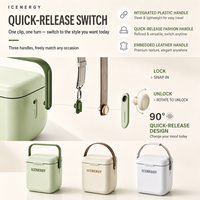 Glacière portable 8L pour pique-nique et camping, en PP isolé, personnalisable, avec poignée – Vente directe usine