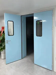Low Price Cost Effective Clean Steel Security Door Color Coated Painted Steel Door For Clean Room