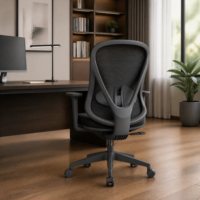 Chaise de bureau ergonomique de haute qualité avec appui-tête réglable, support lombaire et siège pivotant pour le travail à domicile