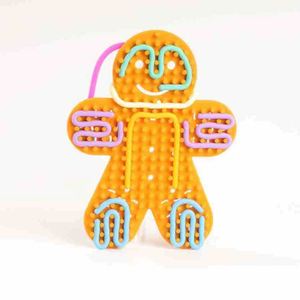 ของเล่นเสริมพัฒนาการเด็ก ชุดคริสต์มาส รูปคนขนมปังขิง ทำจากซิลิโคน ช่วยผ่อนคลายความเครียด - Product Image 5