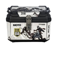 Boîte à bagages arrière universelle pour moto 45L, étanche, en ABS, pour le sport, le tourisme et les aventures, adaptable/upgrade