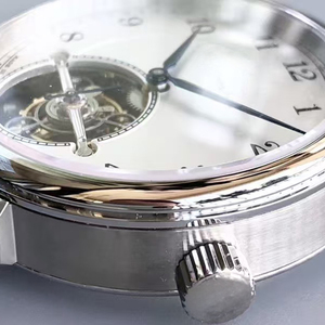 Nuevo Reloj de Vestir para Hombre con Diseño de Tendencia, Esfera Blanca con Números Arábigos, Estilo Vía Férrea, Automático, Luminoso, Tourbillon, Zafiro - Product Image 3