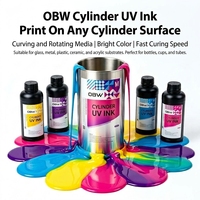 Encre UV pour impression sur objets ronds, adhérence puissante, encre UV pour tête d'impression Epson Kyocera StarFire SG1024, fourniture directe d'usine