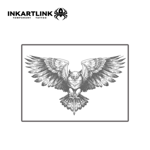 INKARTLINK - Pegatinas de Tatuajes Temporales para el Cuerpo, Diseño de Águila y Espada, Resistentes al Agua, Ecológicas, Duran 15 Días, Paquete al por Mayor - Product Image 3