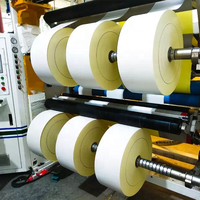 Papier autocollant auto-adhésif enduit direct Jumbo étiquette thermique A4 papier autocollant étanche pour imprimante à jet d'encre