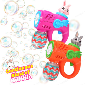 Muốn Bong Bóng Thỏ Hình Dạng Ngoài Trời Và Đảng Cho Trẻ Em Bong Bóng Shooter Tự Động Điện Súng Bong Bóng Với 145Ml Bong Bóng Giải Pháp - Product Image 1