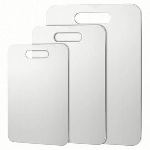 Tabla de Cortar de Acero Inoxidable de Doble Cara Antideslizante, Tabla de Cortar de Metal de Acero Inoxidable, Tabla de Cortar de Titanio Puro para Cocina - Product Image 6