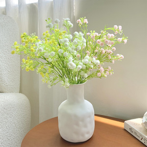 Ramo de Flores Artificiales de Gypsophila Qingyu Chronicle, de Goma Suave, en Blanco, Rosa, Amarillo, Azul Claro y Morado, para Decoración del Hogar - Product Image 2