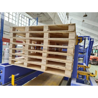 Transpalette en bois américaine multifonction 48*40 cloueuse limon en bois Euro ligne de production de palettes en bois