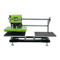 Nouvelle presse à chaud pneumatique double station CYFZLCB2 15x15cm avec plateau supérieur coulissant pour étiquettes et marquage à chaud, résistante au lavage