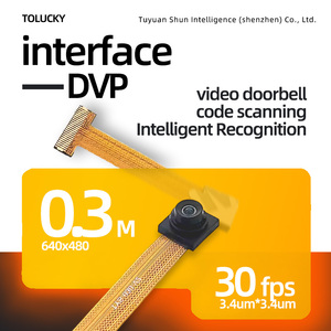 Sensor de imagen CMOS GC0328 de 0.3MP con lente sin distorsión, grado industrial, adecuado para módulos de cámaras de control de acceso de seguridad. - Product Image 4