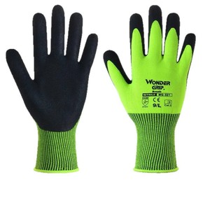 Wonder Grip Work Gloves Size 8/M Nitrile Coated Polyester High Breathability General Use - Product Image 4