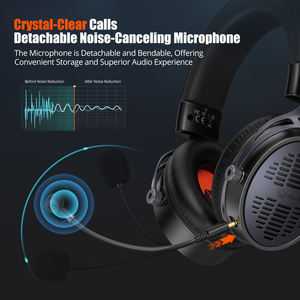 Auriculares para Juegos Meetion BTH013, Auriculares para Jugadores con Micrófono, Auriculares Inalámbricos para Juegos Profesionales - Product Image 5