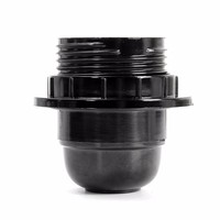 Support de lampe Edison en bakélite noire E27 E26, douille à vis en plastique pour ampoule – Meilleur prix