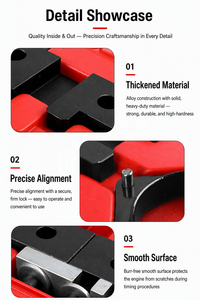 Kit d'outils de <span class=keywords><strong>calage</strong></span> moteur professionnel 3 pièces avec étui rigide pour BMW M42/M50/<span class=keywords><strong>M52</strong></span>, outils automobiles pour blocage d'arbre à cames VANOS simple et goupille TDC - Product Image 6