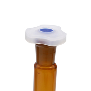 ขวดวัดปริมาตรแก้วสีชา HDA Lab ขนาด 50 มล. 100 มล. 200 มล. 500 มล. พร้อมจุกแก้ว - Product Image 3